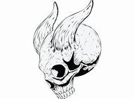 Image result for Skull with Wings Outline