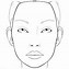 Image result for Basic Makeup Face Template