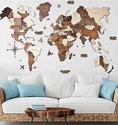 Image result for 3D Map Wall Art