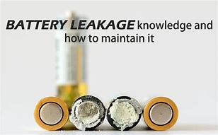 Image result for Battery Leakage Label Electrolyte