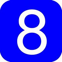 Image result for Number 8 with Many Colors of Blue