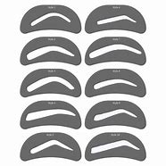 Image result for Eyebrow Stencil Shapes