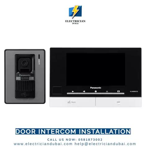 Door Intercom Installation - 0581873002 | Electrician Dubai | كهربائي دبي