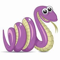 Image result for Purple Snake Cartoon