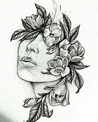 Image result for Flower Head Drawing