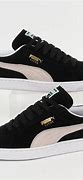 Image result for Puma Suede White and Black Half Sided