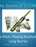 Image result for The Game of Cricket Text