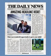 Image result for Newspaper Layout Template for Word