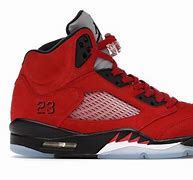Image result for Jordan 5 Shoes Red