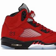 Image result for Jordan 5 Red and White