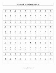 Image result for Addition Plus 2 Worksheets