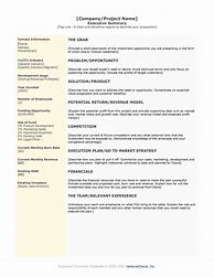 Image result for Business Plan Executive Summary Example