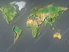 Image result for World Relief Map