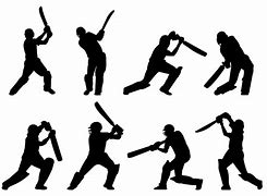 Image result for Cricket Player Silhouette Clip Art