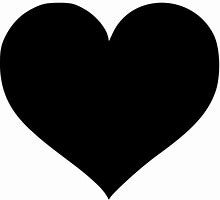 Image result for Simple Black Heart