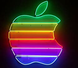 Image result for Neon Green Apple Logo