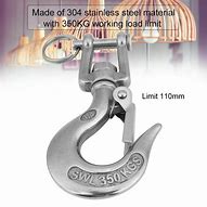 Image result for Stainless Steel Swivel Eye Lifting Hook