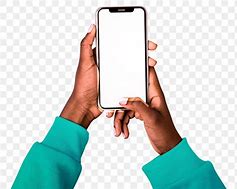 Image result for Holding iPhone No Background