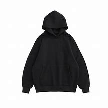 Image result for Plain Black Hoodie No Draw String