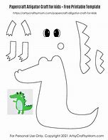 Image result for Alligator Craft Template