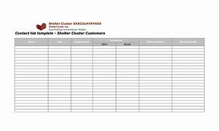 Image result for Client List Template Free