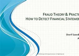 Image result for Financial Statement Fraud