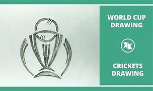 Image result for Drawing of World Cup Cricket