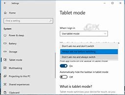 Image result for Tab Mode Settings