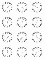 Image result for Square Clock Face No Hands