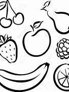 Image result for Fruit Clip Art BW