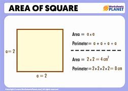 Image result for Area Formula for a Square