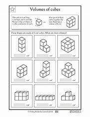 Image result for Volume Counting Cubes Worksheet