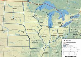 Image result for Midwest Rivers Map