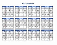 Image result for 2054 Calendar