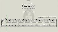 Image result for Grenade Bruno Mars Piano Easy