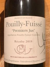 Image result for Guffens Heynen Pouilly Fuisse Premier Jus Hauts Vignes