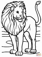 Image result for Lion Black and White Coloring Page