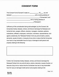 Image result for Legal Consent Form Template