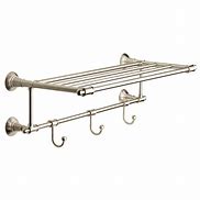 Image result for Towel Rack with Hooks