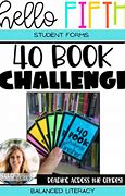 Image result for 40 Book Challenge Parent Letter