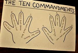 Image result for 10 Commandments Sunday School Craft