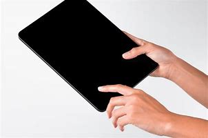 Image result for Black Horizontal iPad in Hands