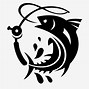 Image result for Black and White Cartoon Images of Fish Fishing