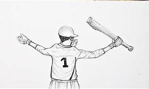 Image result for Cricket Line Drawing