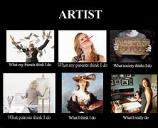 Image result for Artist What My Friends Think I Do