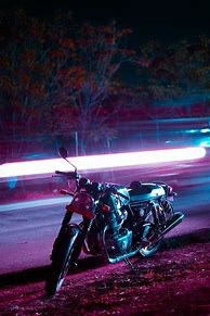 Image result for Neon Motorcycle at Night
