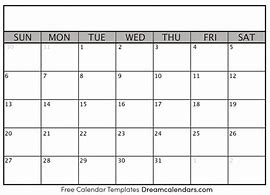 Image result for Blank 31 Day Calendar