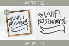 Image result for SVG Wifi Password Card Template
