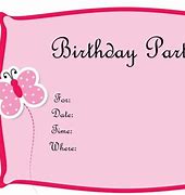 Image result for Birthday Party Card