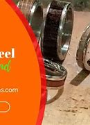 Image result for Stainless Steel Rings for Men Black and Blue